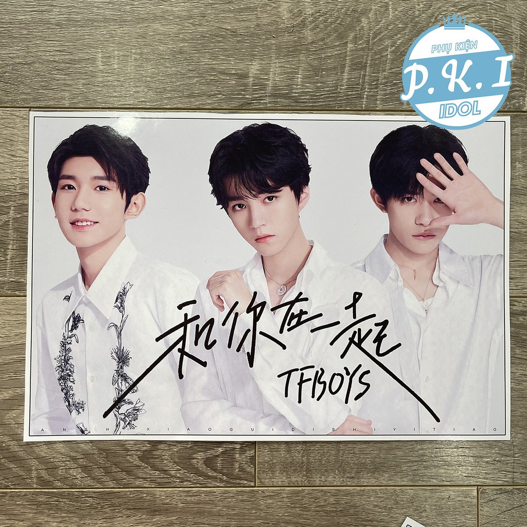 Bộ Sản Phẩm Nhóm Nhạc TFBOYS Combo Poster Và Card Cứng – QUÀ TẶNG KPOP