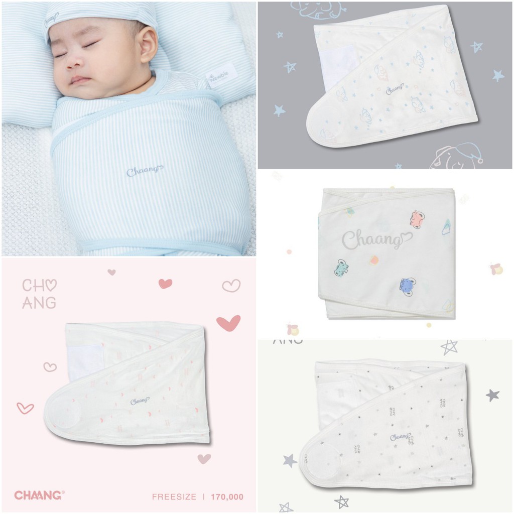 [CHÍNH HÃNG] Quấn kén sơ sinh vải cotton mềm mại Hugme Chaang