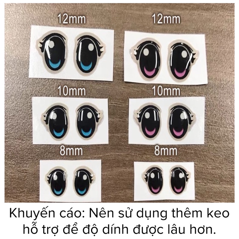 Mắt chibi 3D long lanh