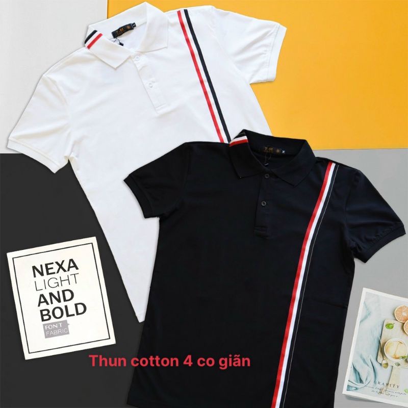 Áo thun POLO THOME kẻ sọc mặc cho Nam và Nữ đang HOT🔥