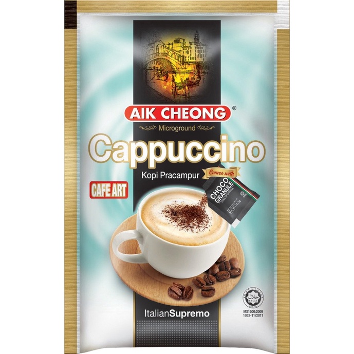 Cafe Capuchino Malaysia Gói Hòa Tan Aik Cheong - 1 gói nhỏ( 25g)