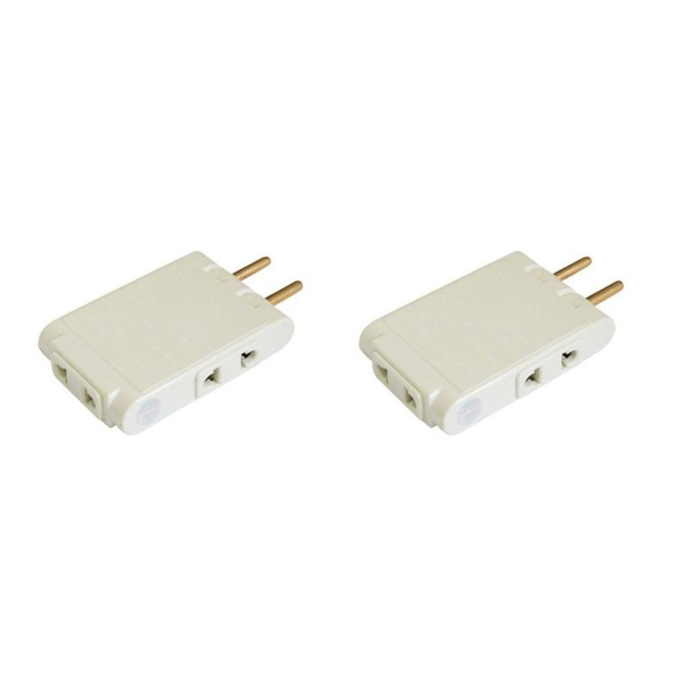 Đầu nối chia 3 ổ cắm Vinakip điện dẹt 1 ra 3 cổng 10A 250V DN07 đầu nối không dây màu trắng - Minh Tín Shop