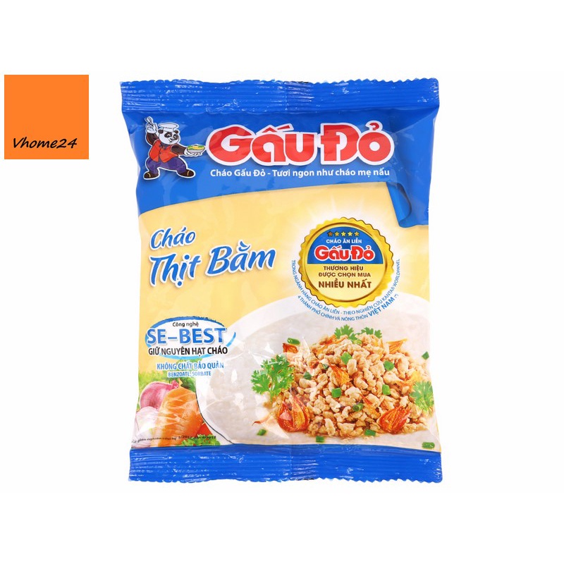 Cháo Gấu Đỏ vị gà & thịt bằm gói 50g