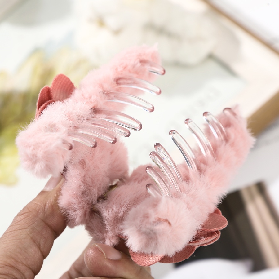 Kẹp tóc hình bông hoa màu sắc thời trang cho nữ