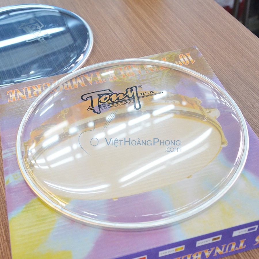 Mặt trống lắc tay - trống gõ bo - Tambourine Tony USA