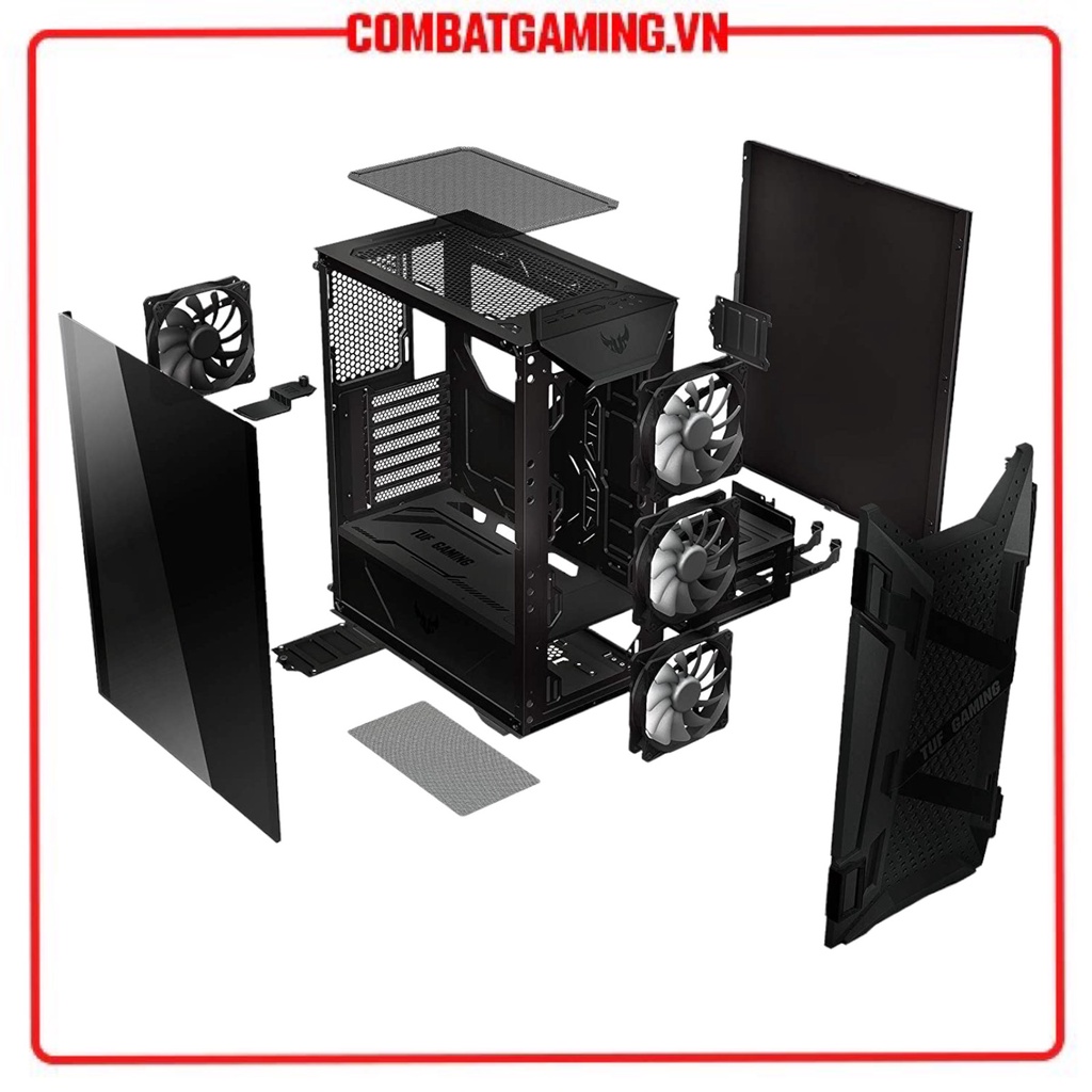 Vỏ Case Asus TUF Gaming GT301 (3 Fan RGB + 1 Fan No Led)