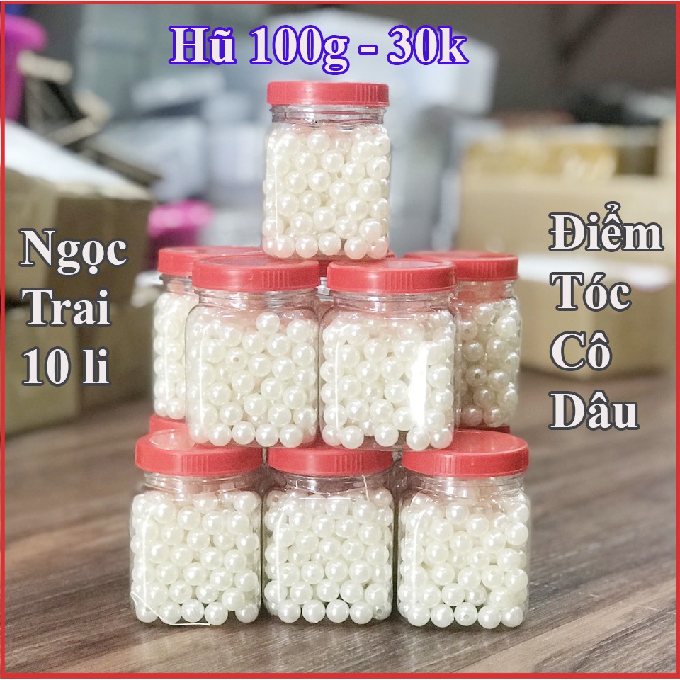 Hạt Trai Điểm Tóc Cô Dâu Hộp 100g ⭐ CÓ VIDEO HÀNG THẬT DO SHOP TỰ QUAY ⭐