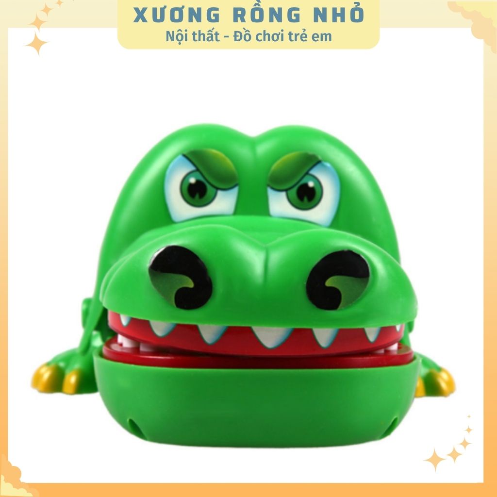 Cá sấu cắn tay loại to cho bé - đồ chơi khám râng cá sấu giải trí vui nhộn - Xương Rồng Nhỏ