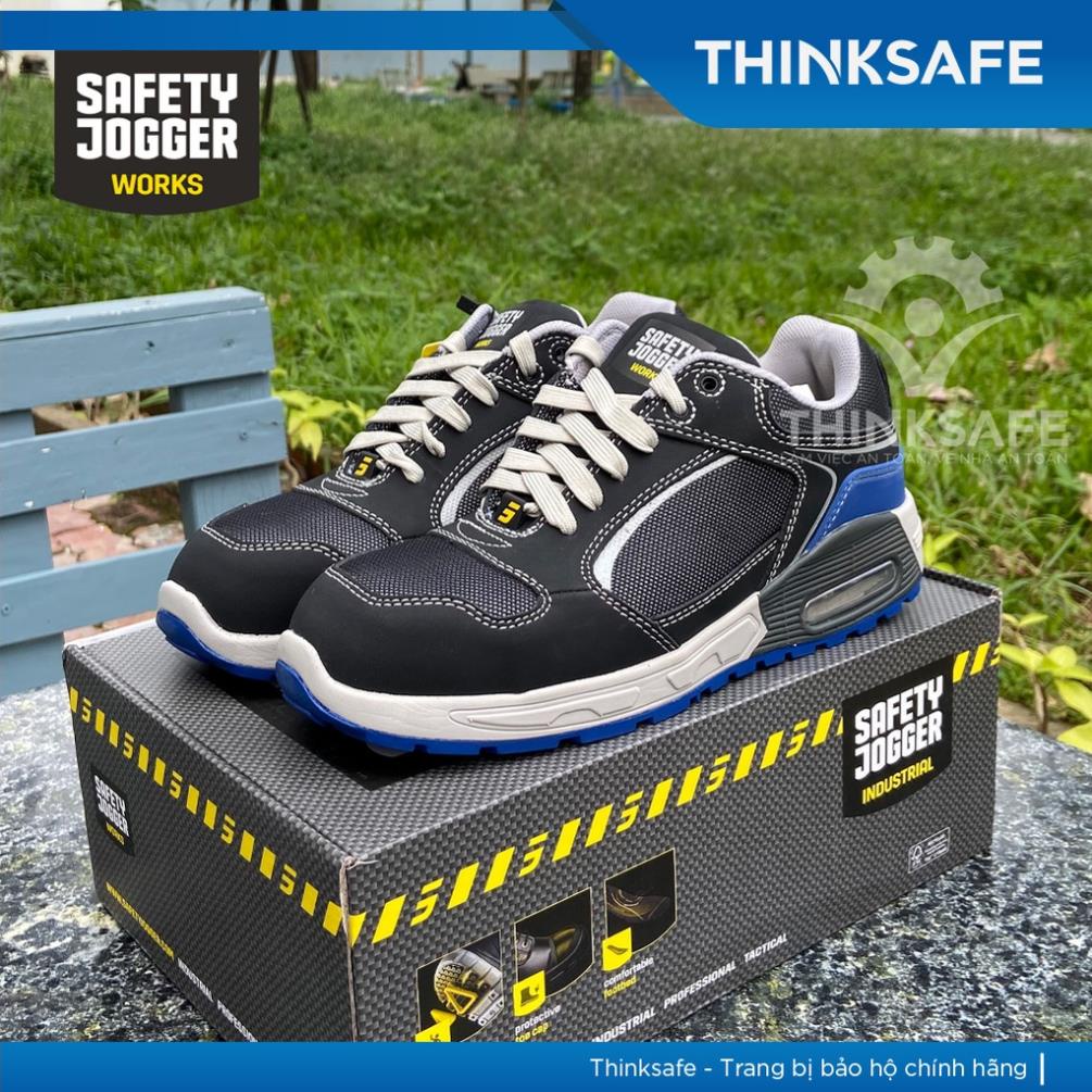 😀 Giày bảo hộ lao động nam Safety Jogger Raptor S3, giày bảo hộ siêu nhẹ, chống đinh, chống trơn trượt - Thinksafe