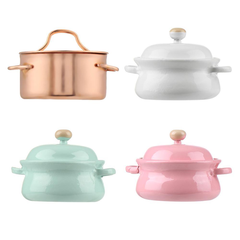 Nồi Nấu Súp Giả Mini Màu Kẹo Kèm Vỏ Bọc Nồi Tiện Dụng