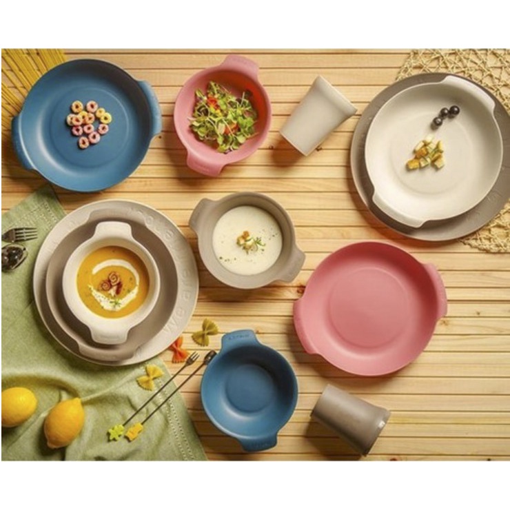 Đĩa nhựa cao cấp đựng đồ ăn trang trí phong cách Hàn Quốc Nineware set 2 chiếc size vừa [Hàng Nội Địa Hàn]
