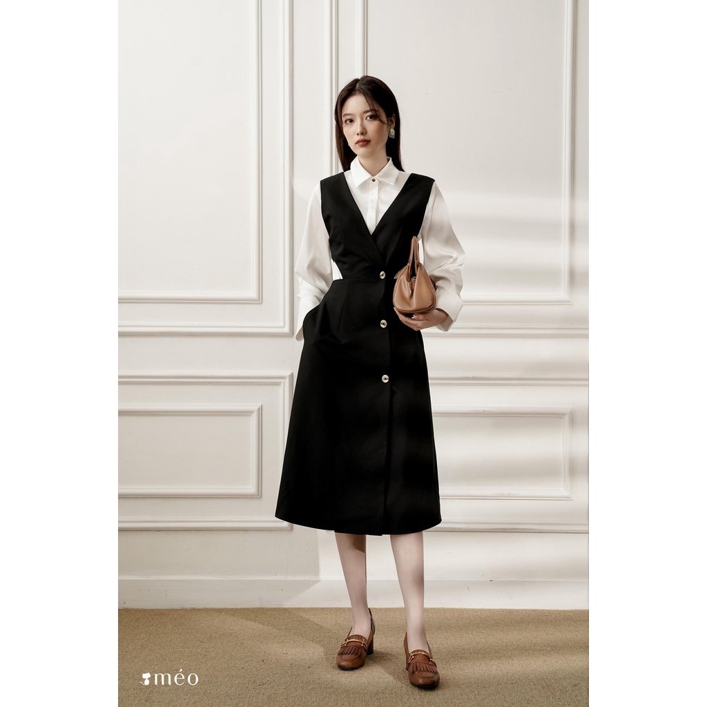 Váy yếm jumsuit bo eo Elinra [ Méo shop ]