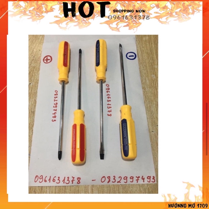 Tua Vít Sọc Đủ Size 3Mm 4Mm 5Mm 6Mm - Tô Vít Sọc