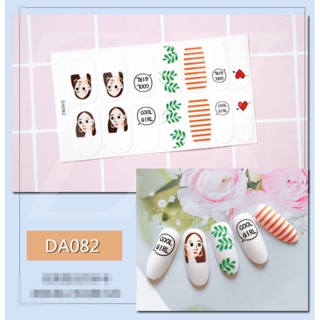 Bộ dán móng tay trang trí nghệ thuật Nail Art Sticker hình xinh xắn (bảng 3)