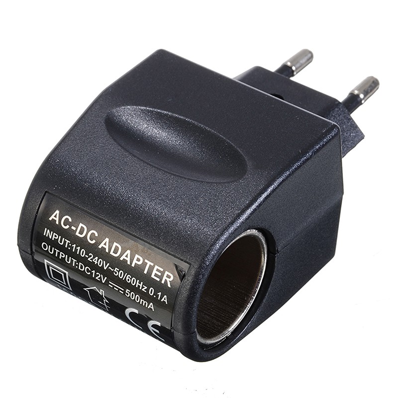 220V AC Socket to 12V DC Car Cigarette Lighter Charger Converter Adapter