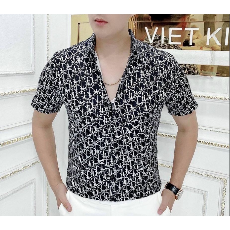 ÁO SƠ MI NAM THÊU HỌA TIẾT PHỐI SỌC SIÊU PHẨM BOM TẤN SHOP trangmon68 | BigBuy360 - bigbuy360.vn