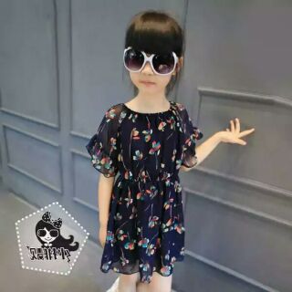 Đầm voan xinh cho bé ms27