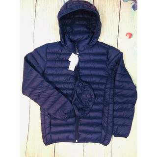 Áo phao nam có mũ gắn liền, uniqlo vnxk siêu nhẹ, siêu ấm, không xẹp cực ấm