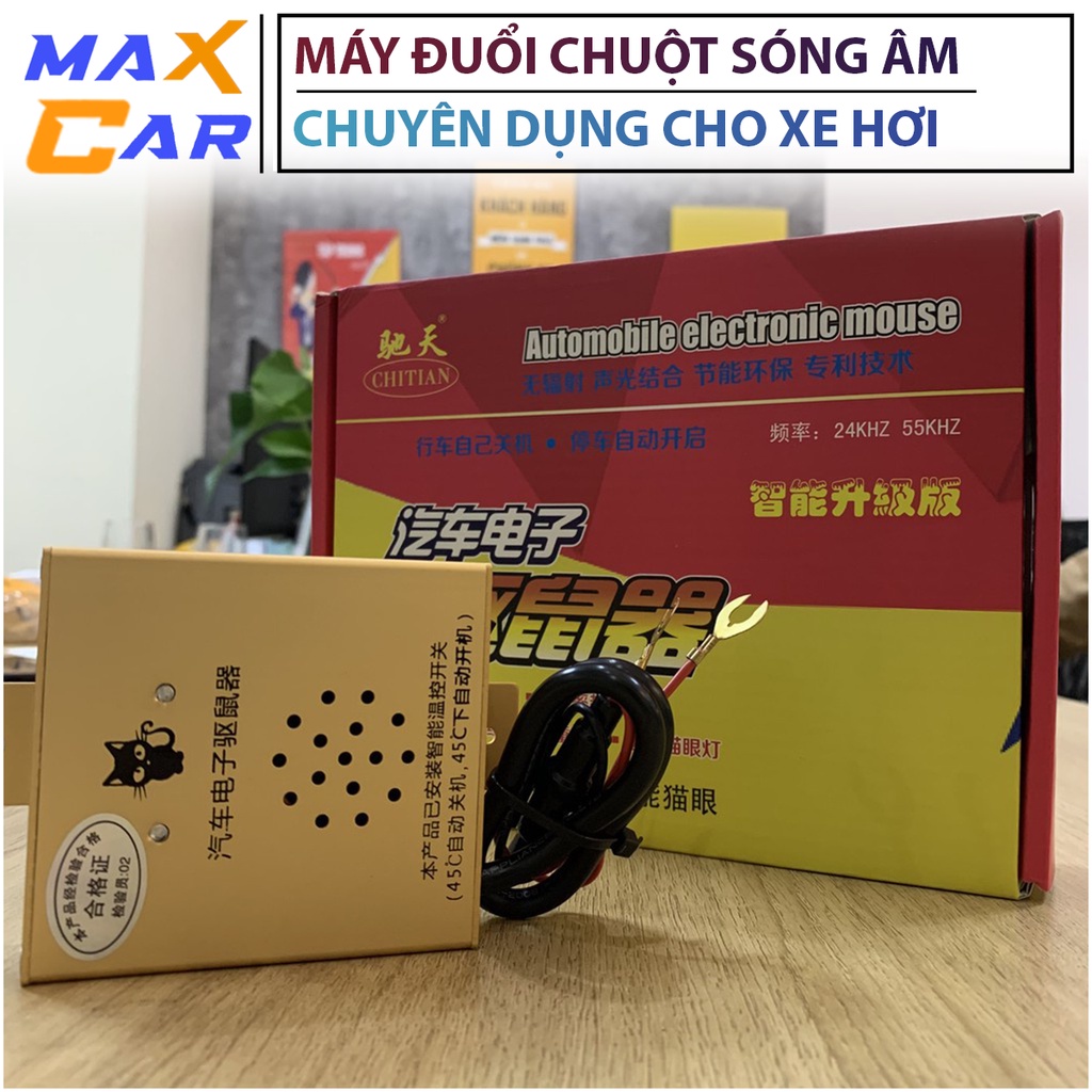 Máy Đuổi Chuột Sóng Âm Chuyên Dụng Cho Xe Hơi - Thương Hiệu ChiTian Sử Dụng Điện 12V