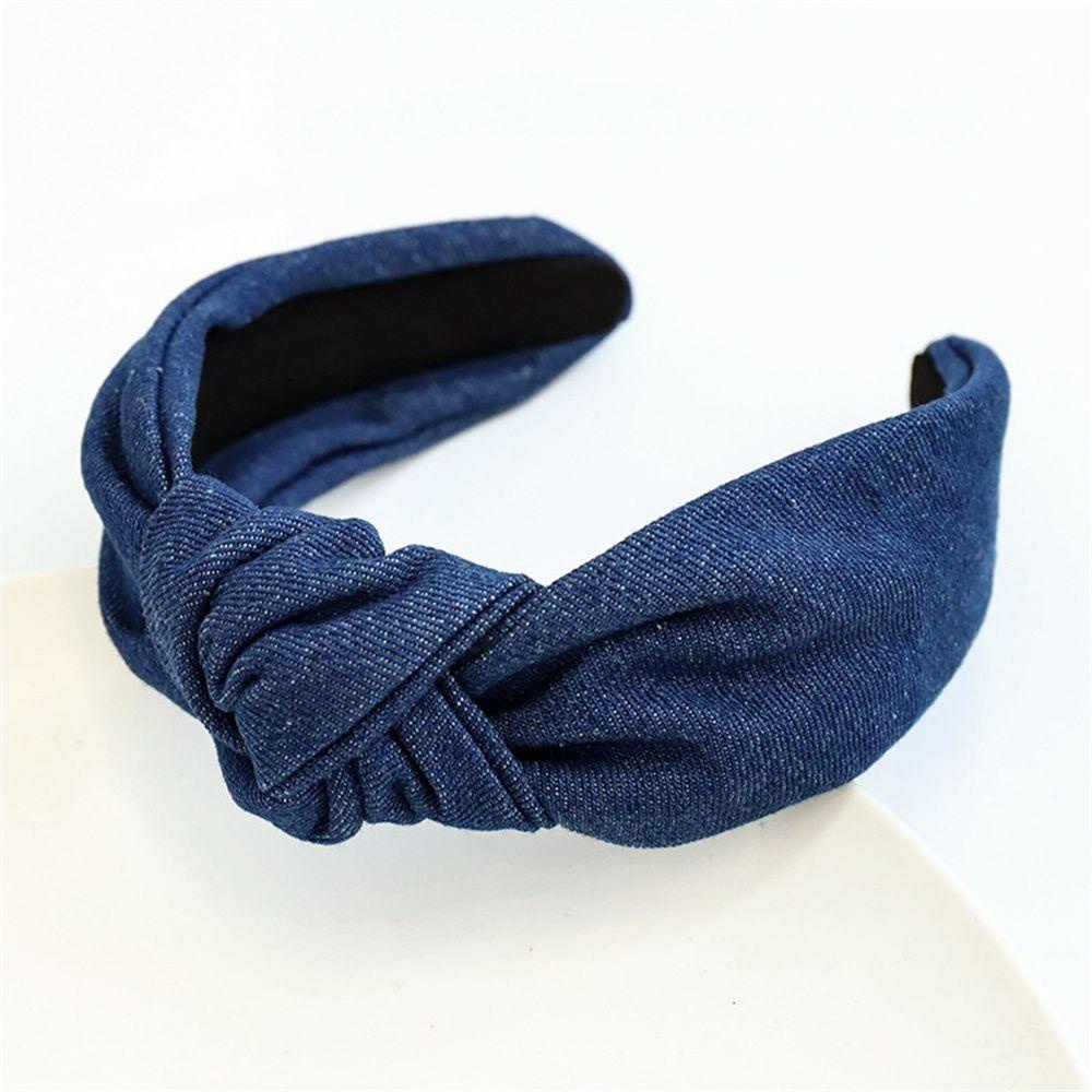 EUCA Băng Đô Vải Denim Thời Trang Cá Tính Cho Nữ