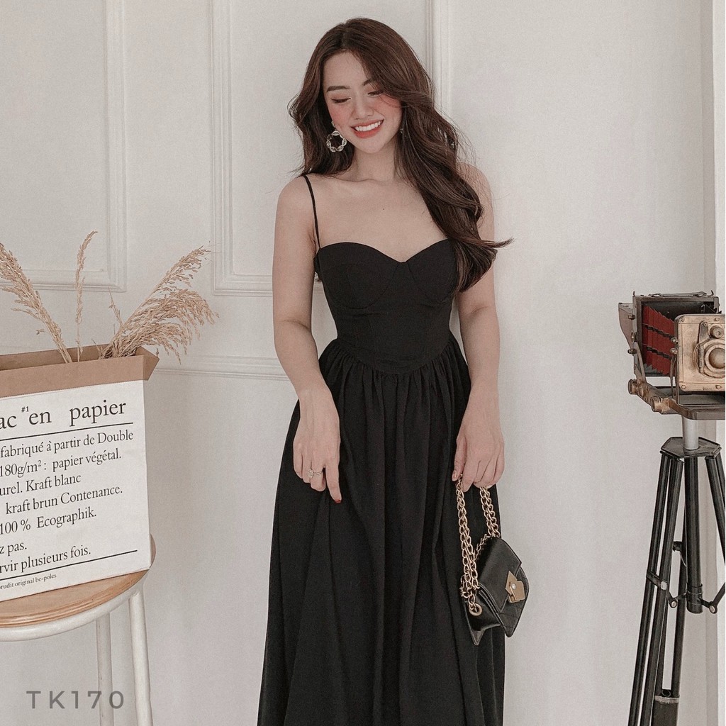 Đầm 2 dây voan cúp ngực | BigBuy360 - bigbuy360.vn