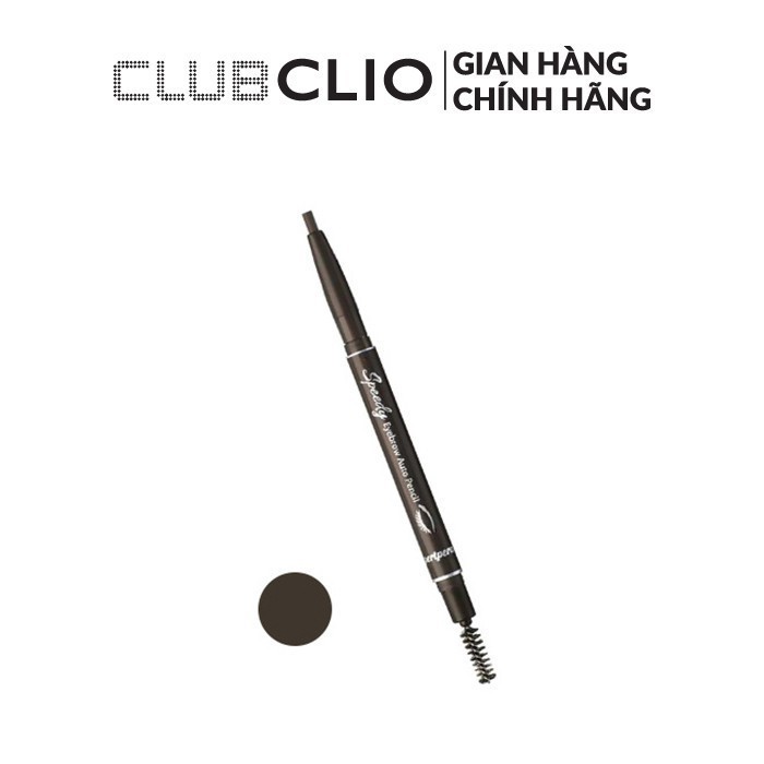 Chì Chân Mày Peripera Speedy Eyebrow Auto Pencil 001 Black Brown 0.14g