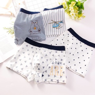 Set 4 quần sịp bé trai đủ size