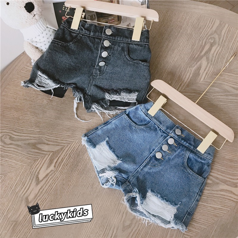 Quần Short Denim Dành Cho Bé Gái 2021