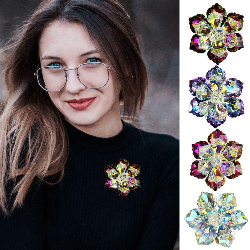 Ghim Cài Áo Hình Hoa Lấp Lánh Dành Cho Nữ|Trâm Cài Áo Hình Hoa Sen Tuyết