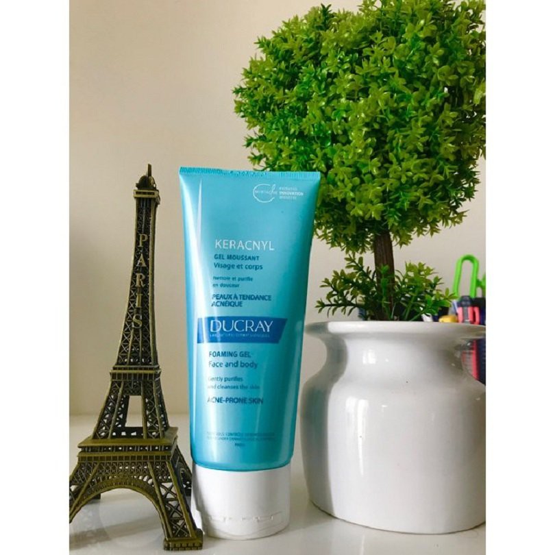 Gel Rửa Mặt Cho Da Mụn Ducray Keracnyl Gel Innova Myrtacine 200ml