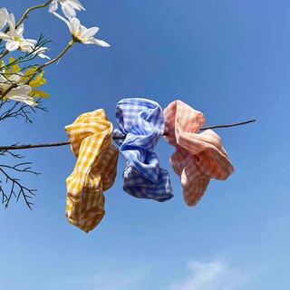 [SP TRỢ GIÁ] Chun Buộc Tóc Dây Thun Style Korea Kẻ Caro Scrunchies