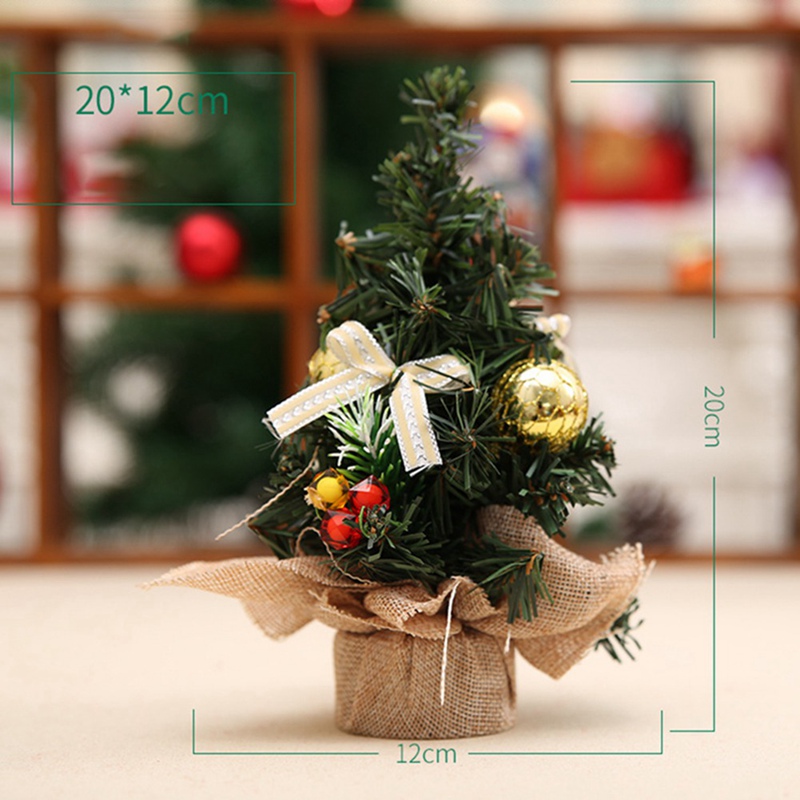 20cm Table Top Plain or Dressed Christmas Tree Indoor Use Home Decoration