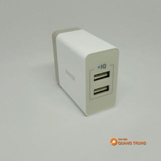 Sạc anker 2 cổng 5v-2.4a chính hãng