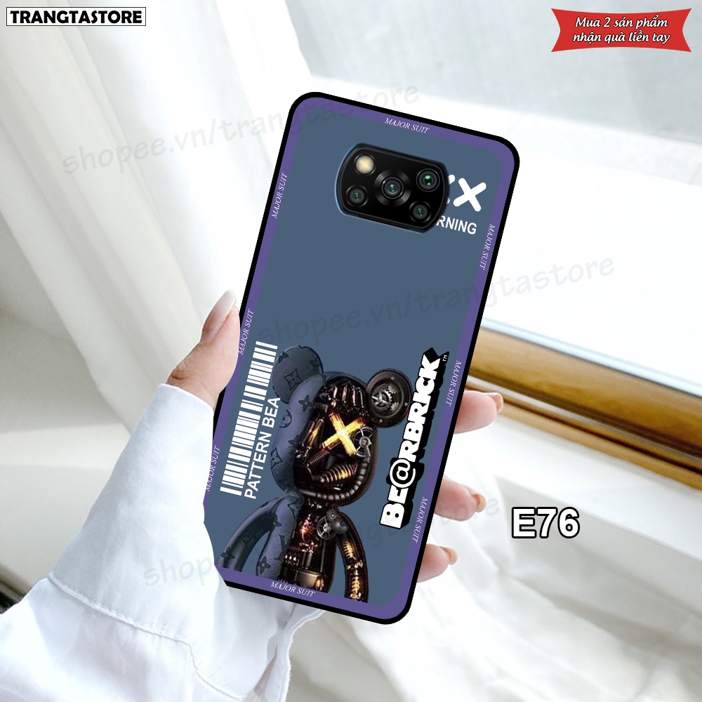 Ốp Xiaomi Poco X3 / Poco X3 Pro in hình gấu Bearbrick,Metal Style,Doremon siêu dễ thương chất lượng