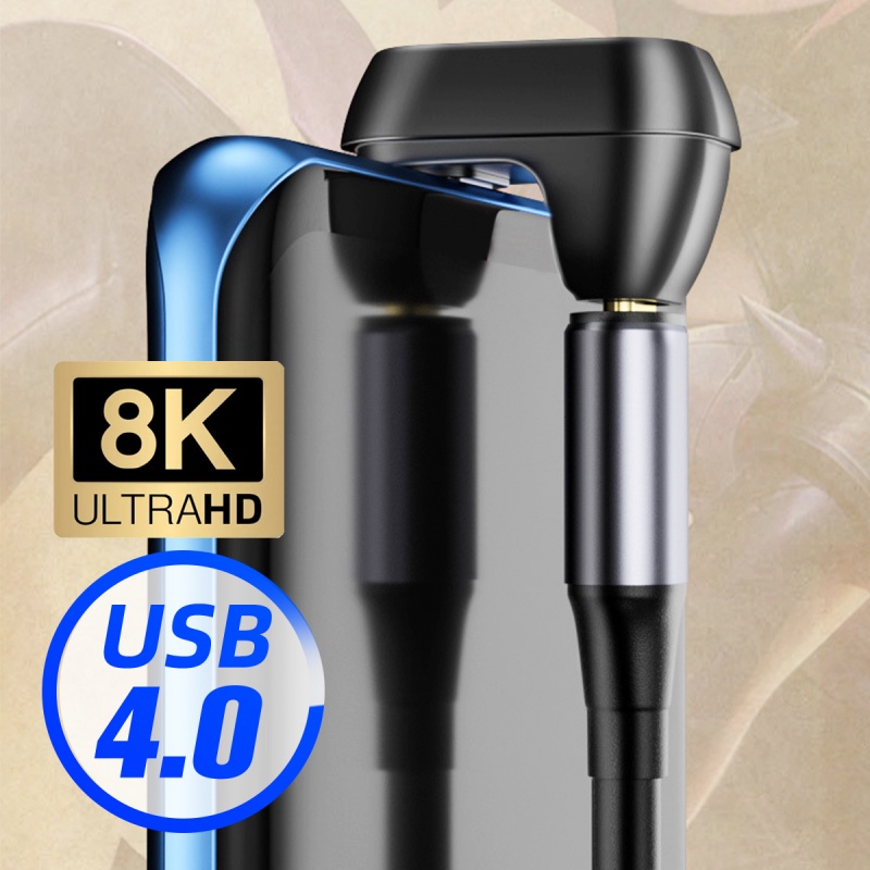 Đầu chuyển đổi dữ liệu ANKNDO USB 4.0 40Gbps hình chữ U type C sang Type C 100W 8K@60Hz
