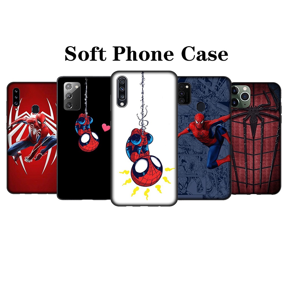 Ốp điện thoại silicon TPU mềm hình người nhện marvel cho Samsung S7 Edge S8+ S9+ S10+ Lite Plus S10E XT56