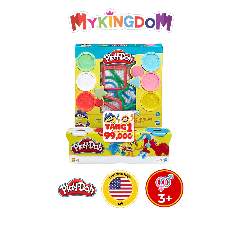 Đồ Chơi PLAYDOH Khuôn tạo hình cơ bản tặng kèm 1 B5517 CBE8534/E8530-B5517