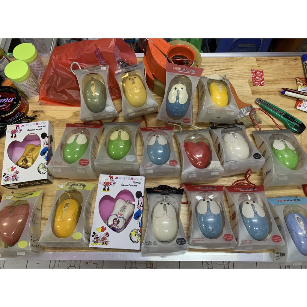 Chuột máy tính dây rút thanh lý