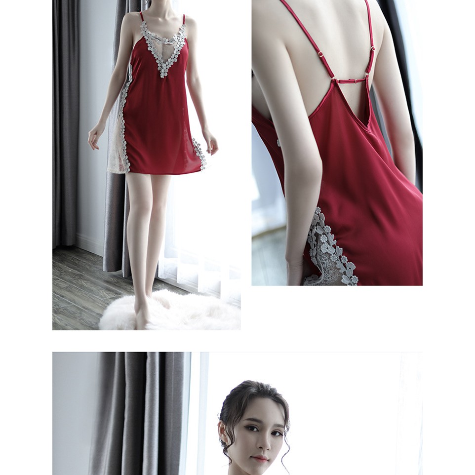 Váy pha ren viền hoa gợi cảm 159000