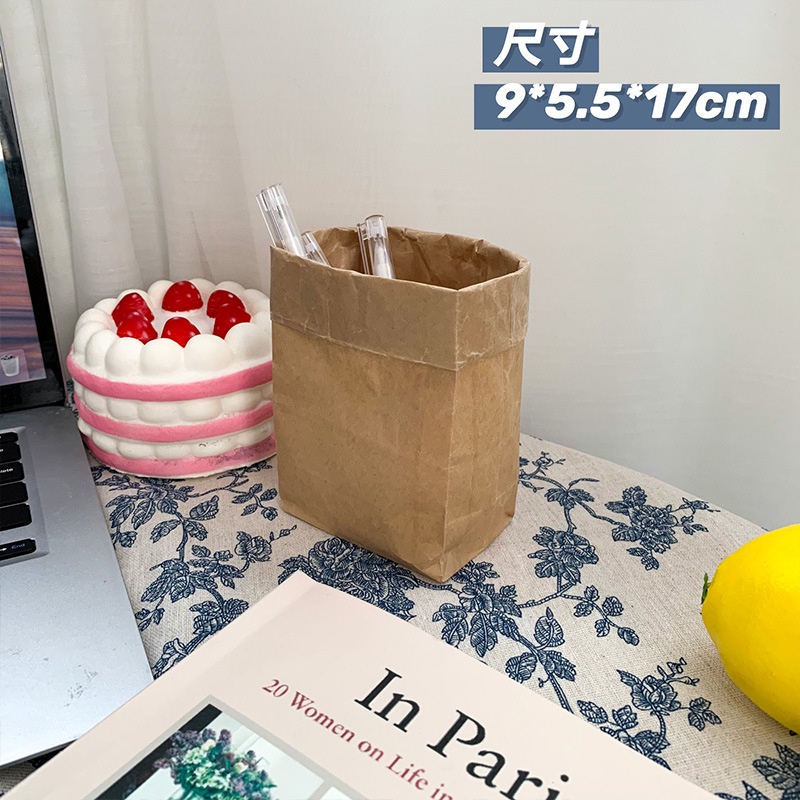 Túi Giấy Kraft Đựng Đồ Dùng Văn Phòng Phẩm Chống Thấm Nước - Túi Giấy Xi Măng Đựng Đồ