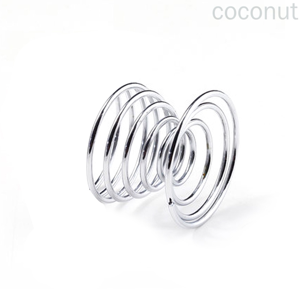Cốc Đựng Trứng Luộc Hình Xoắn Ốc Bằng Kim Loại Cứng Tiện Dụng Cho Nhà Bếp
