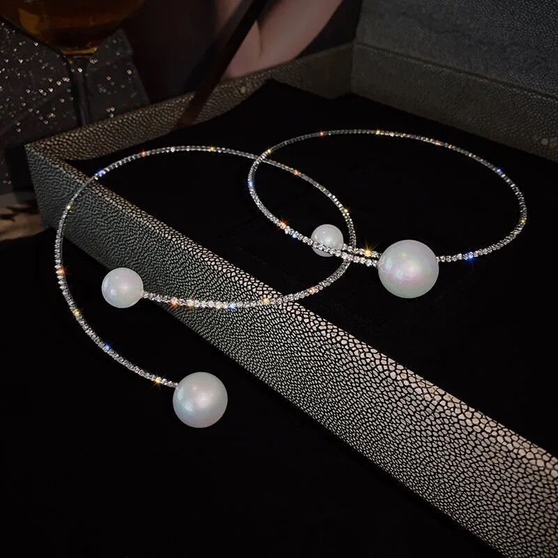 Vòng Cổ choker Ngọc Trai Phong Cách Hàn Quốc JP5