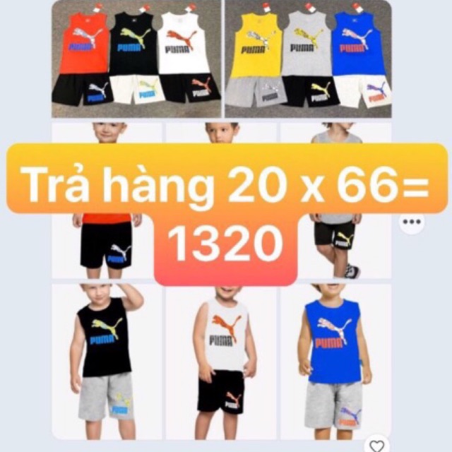 Bộ sát nách bé trai sam
