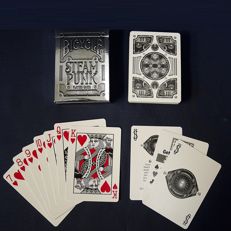 Bicycle Silver Steampunk Playing Card Solitaire Magic Playing Card Magic Trick Collection Card Game Card