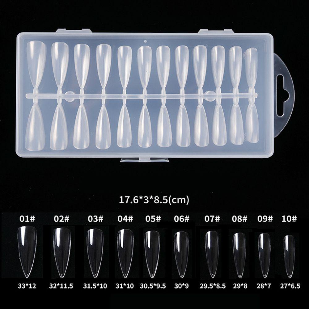 Hộp 240 Móng Tay Giả Hình Viên Thuốc Dài Chuyên Dụng Cho Salon