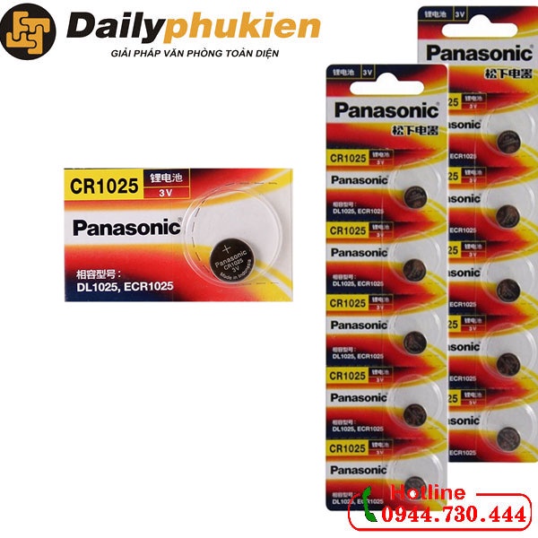 Pin CR1025 Panasonic vỉ 1 viên dailyphukien
