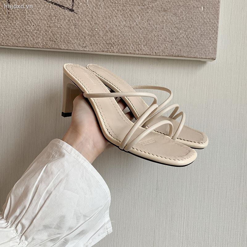Dép cao gót quai mỏng thời trang hè 2020 cho nữ