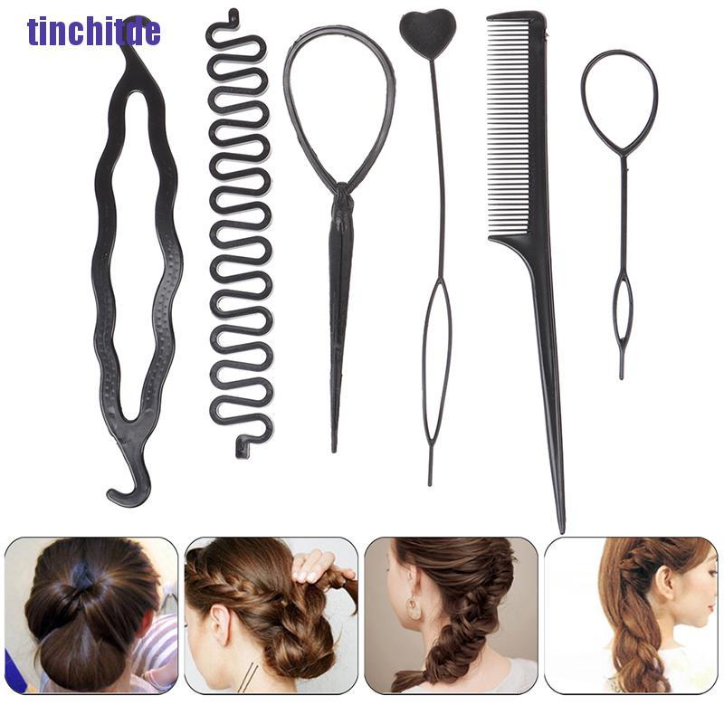 Bộ 6 Dụng Cụ Tạo Kiểu Tóc Tiện Lợi