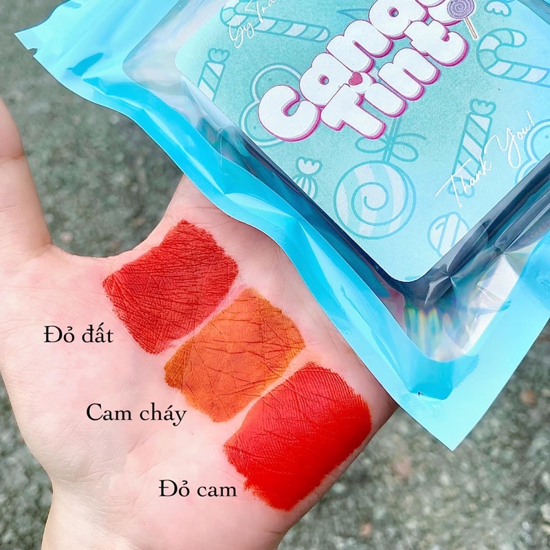 SET 3 THỎI SON CANDY TINT GY TRẦN, SON LÌ, LÂU TRÔI, MÀU LÊN CHUẨN GIÁ RẺ