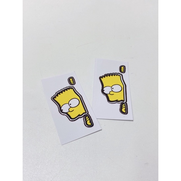 Tem con simpson, con simson vàng thò đầu dán bảng số xe